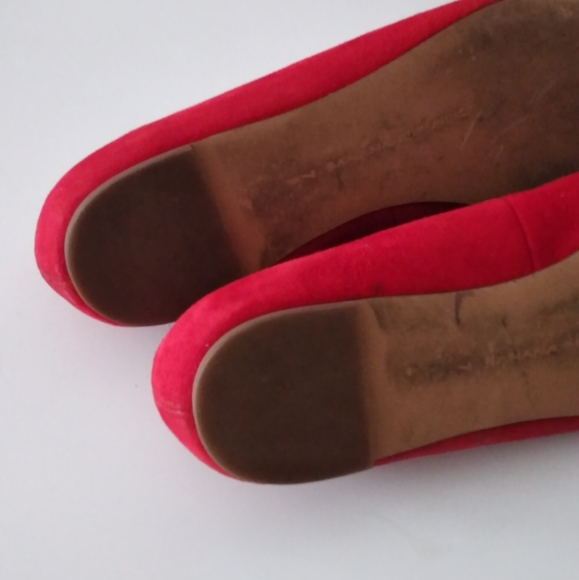 Banana Republic Red Suede Flats - Picture 6 of 7